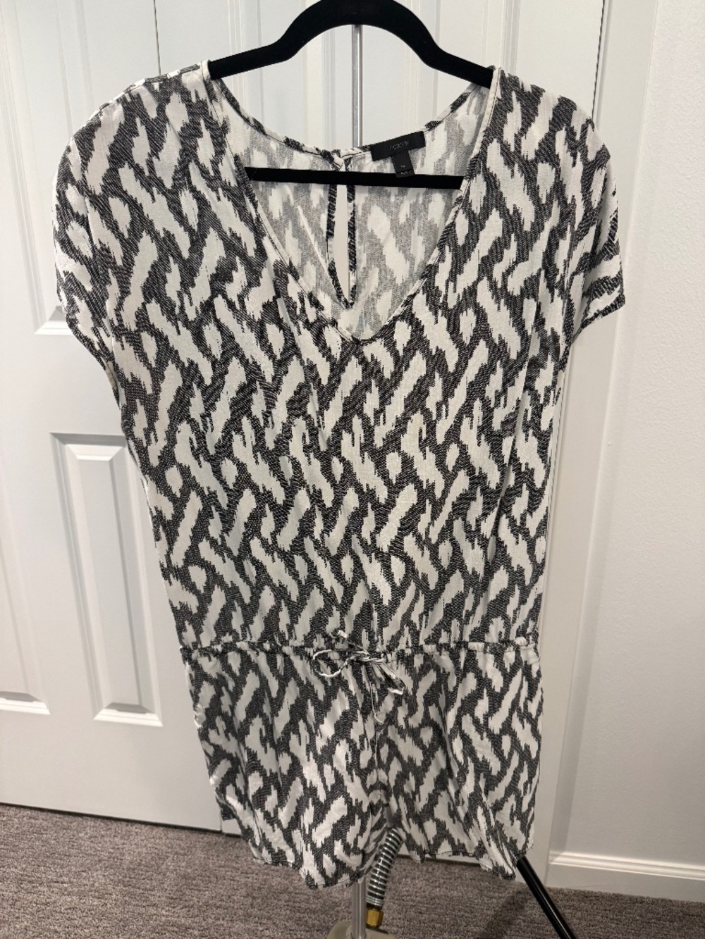 J Crew Romper with waist tie